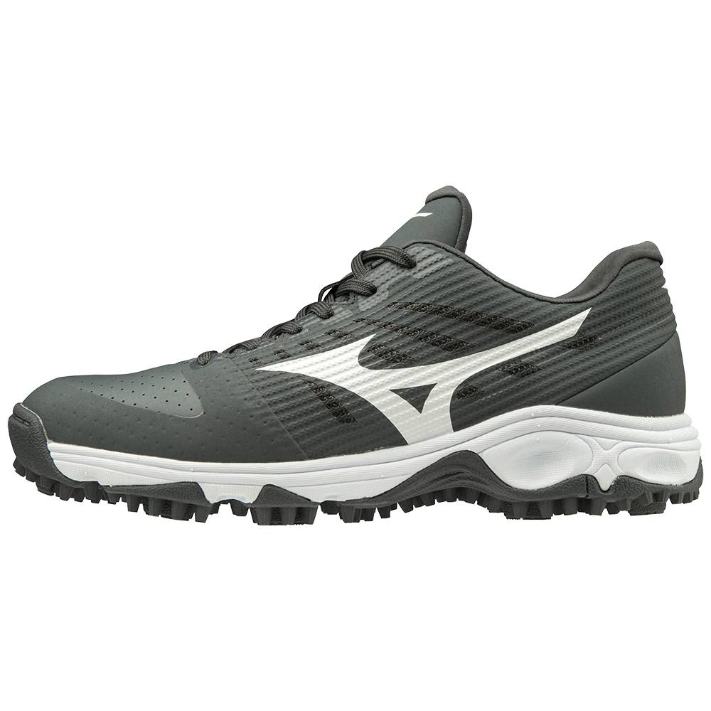 Mizuno Men's Ambition All Surface Low Turf Baseball Shoes Grey/White (320595-YLP)